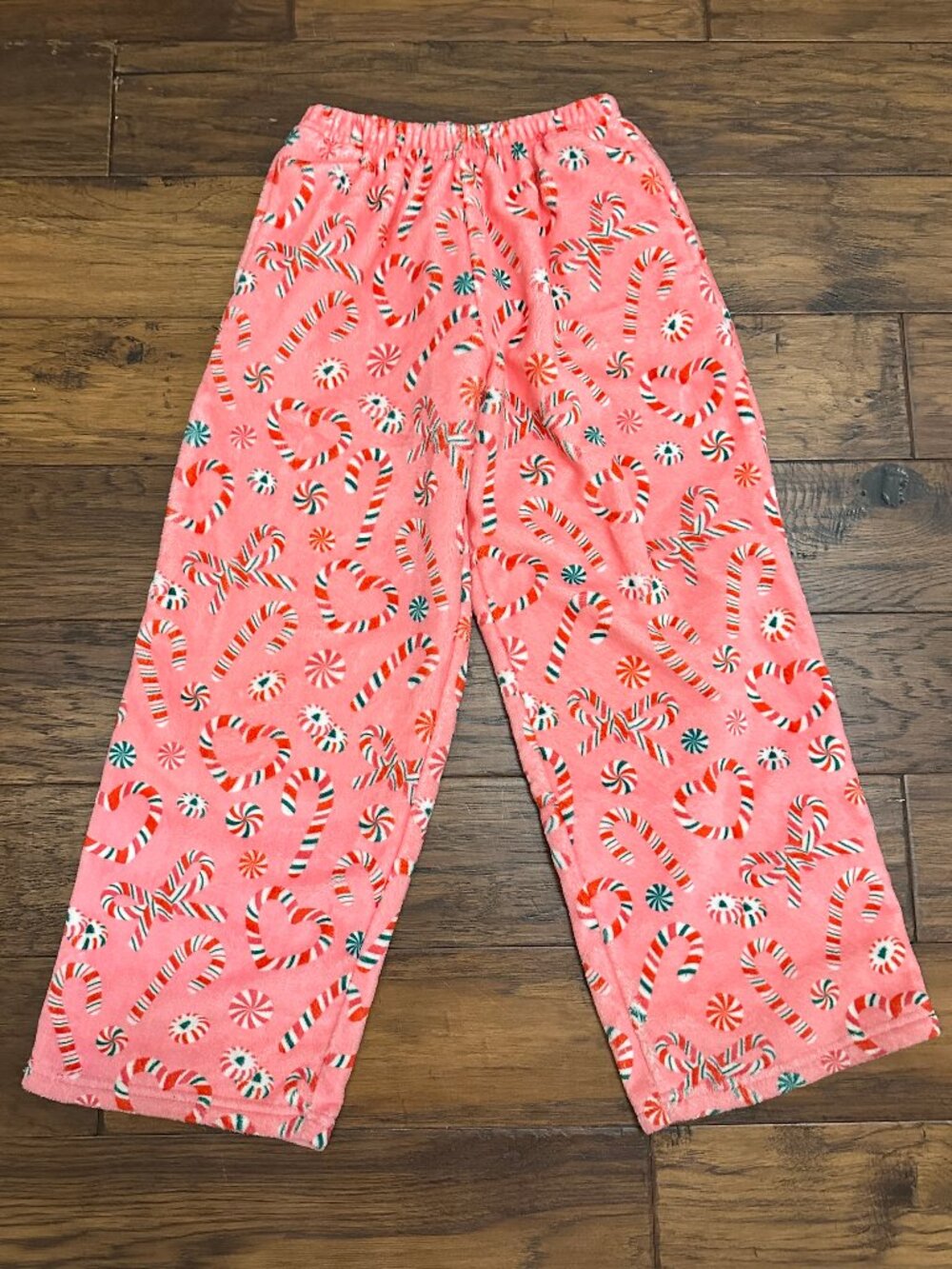 iScream Pink Christmas Candy Cane Lounge Pajama Pants